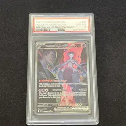 Pokemon 2025 Team Rocket's Mewtwo ex 231 SIR Destined Rivals GEM MINT PSA 10 - Image 1