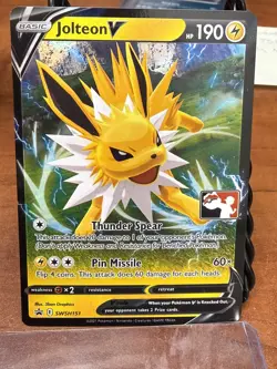 Jolteon v Prize Pack Series One SWSH151 Promo Pokemon TCG - Image 1