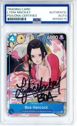 PSA Signed Lydia Mackay One Piece Boa Hancock (Illustration Box Vol.1) ST17-004 - Image 1