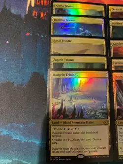 MTG Ikoria Lair of Behemoths Complete Set of Triomes Foil (10 cards) - Image 2