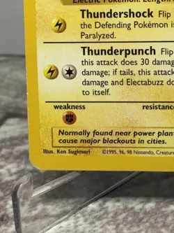 Electabuzz 20/102 Pokemon Base Set Unlimited Rare Card WOTC MP - Image 5