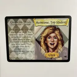 Harry Potter TCG Diagon Alley Hermione Top Student #18/80 Rare Card WOTC NM - Image 1