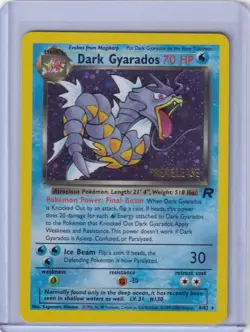 Dark Gyarados (Prerelease) #08/82 Wotc Promo Holo Pokemon Card - Image 1