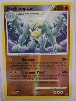 Pokemon Machamp 31/130 Diamond and Pearl Reverse Holo Rare Card English 2007 - Image 1