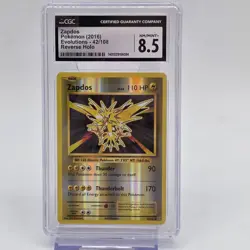 Zapdos 42/108 XY Evolutions Reverse Holo CGC 8.5 NM/Mint+ Pokemon Card 2016 - Image 1