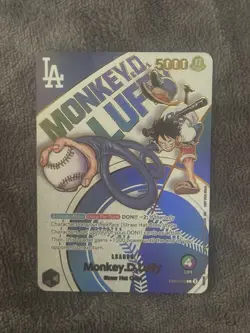 !PROXY CARD! ONE PIECE MONKEY D LUFFY LA DODGERS PROMO (010) ! ENGLISH! NM - Image 1
