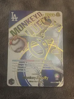 !PROXY CARD! ONE PIECE MONKEY D LUFFY LA DODGERS PROMO (010) ! ENGLISH! NM - Image 2