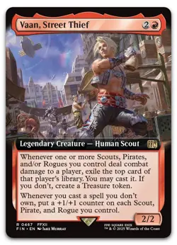 Vaan, Street Thief (Extended Art) #467 (NM) Final Fantasy FIN Magic MTG - Image 1