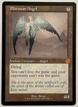 MTG Platinum Angel-The Brothers' War: Retro Frame NM-M - Image 1