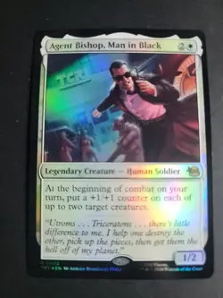 Agent Bishop, Man in Black (Foil) Rare MTG Ninja Turtles - Image 1