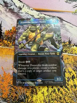 Donatello, Gadget Master Mtg R 0212 Extended Art Foil - Image 1