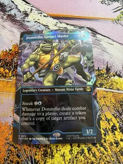 Donatello, Gadget Master Mtg R 0212 Extended Art Foil - Image 2
