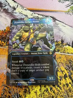 Donatello, Gadget Master Mtg R 0212 Extended Art Foil - Image 4