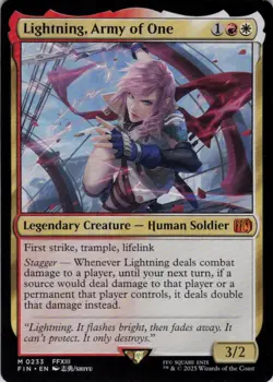 Lightning, Army of One - Final Fantasy - 233 NM - Image 1