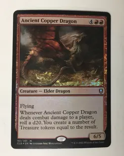Ancient Copper Dragon Commander Legends: Battle for Baldur's Gate Foil - Image 1