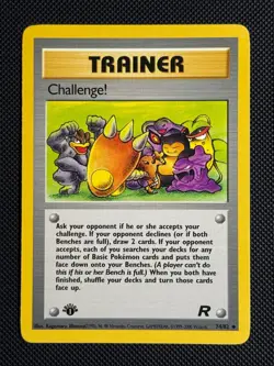 1# Pokemon Cards Challenge! 74/82 1ST EDITION Team Rocket Uncommon - Image 1