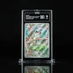 2025 POKEMON PFL EN-PHANTASMAL FLAMES ILLUSTRATION RARE #106 MEOWTH TAG 9 - Image 1
