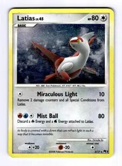 Latias POP Series 7 #003 (2008) Rare Holo MP Pokemon - Image 1