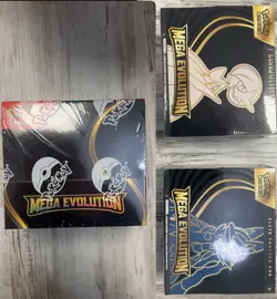 Pokemon (1) Mega Evolution Booster Box & (2) Mega Evolution ETBs Sealed - Image 1