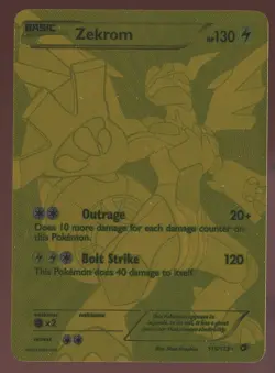 2013 POKEMON B&W LEGEND TREASURES #115 FULL ART/ZEKROM NM - Image 1