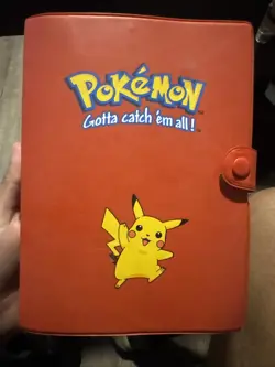 Vintage Pokemon Gotta Catch 'Em All Binder Red Pikachu 1999 - Image 1