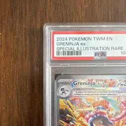 Pokemon TCG Greninja ex 214/167 Twilight Masquerade SIR Holo PSA 10 2024 - Image 3