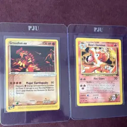 Blaine's Charmeleon 31/132 Gym Challenge Regular Groudon Ex Pokemon TCG 2 Lot - Image 1