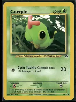 Pokemon - Caterpie 53/75 Neo Discovery LP - Image 1