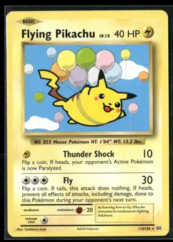Pokemon - Flying Pikachu 110/108 Secret Rare XY Evolutions LP - Image 1