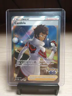 Pokemon Candela SWSH228 Full Art Trainer Pokemon GO Promo M/NM - Image 1