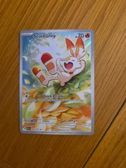 Pokemon TCG Scorbunny 225/217 Ascended Heroes Full Art English Pack Fresh - Image 1