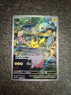 PIKACHU FULL ART - POKEMON 173/165 EV3.5 SCARLET AND PURPLE MEW 151 NEW FR - Image 1