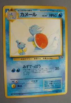 Pokemon Japanese Wartortle No. 008 Southern Islands Movie Promo Old Back LP - Image 1