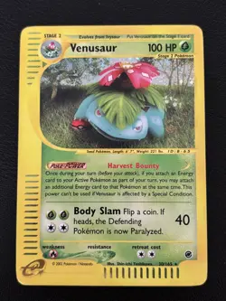 Venusaur 30/165 Expedition Base Holo Rare Pokemon TCG - MP - Image 1