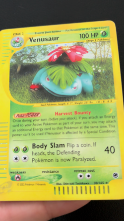 Venusaur 30/165 Expedition Base Holo Rare Pokemon TCG - MP - Image 2