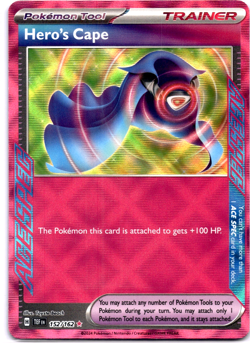 Pokemon TCG Hero's Cape 152/162 Temporal Forces Ace Spec Holo Rare Near Mint - Image 1