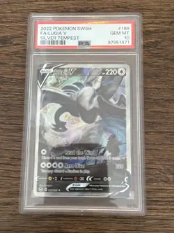 Pokemon Lugia V Silver Tempest Full Alt Art #186 PSA 10 Gem Mint - Image 1