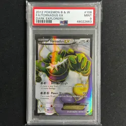 Pokemon TCG - Tornadus EX Full Art 108/108 B&W 2012 Dark Explorers PSA 9 - Image 1