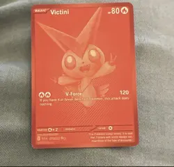 Pokemon Victini SV11B Black Bolt Basic Pokemon 80 HP 120 Attack Full Art 171/086 - Image 1
