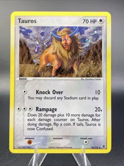 Pokemon EX FireRed & LeafGreen Tauros Holo Rare #16/112 Near Mint - Image 1