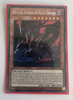 YUGIOH 1st Ed TN19-EN005 PRISMATIC SECRET RARE RED-EYES ALTERNATIVE BLACK DRAGON - Image 1