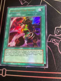 YuGiOh INFERNO FIRE BLAST DR3-EN042 Ultra Rare - Image 3