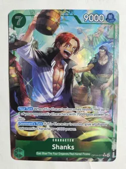 ONE PIECE TCG Shanks OP14-027 SR Alternate Art - The Azure Sea's Seven OP14 - Image 1