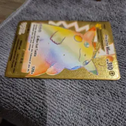 Pokemon Pikachu Vmax Gold Metal Rainbow Card HP310 044/185 Volt Tackle - Image 4