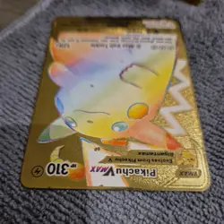 Pokemon Pikachu Vmax Gold Metal Rainbow Card HP310 044/185 Volt Tackle - Image 5