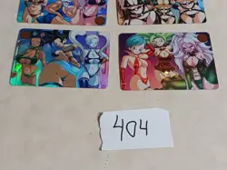 6 SEXY WAIFU DRAGON BALL Z ACG HOLOFOIL Cards - Image 3
