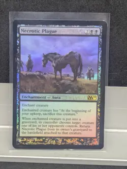 Necrotic Plague FOIL X 1 LP MTG Core Set 2011 MTG - Image 1