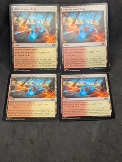 Wind-Scarred Crag X4 NM Aetherdrift MTG Magic the gathering - Image 1