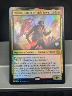 Mishra, Tamer of Mak Fawa X1 LP FOIL Promo The Brother's War - Image 1
