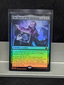 The Book of Vile Darkness FOIL X 1 LP Adventures in The Forgotten Realms MTG - Image 1